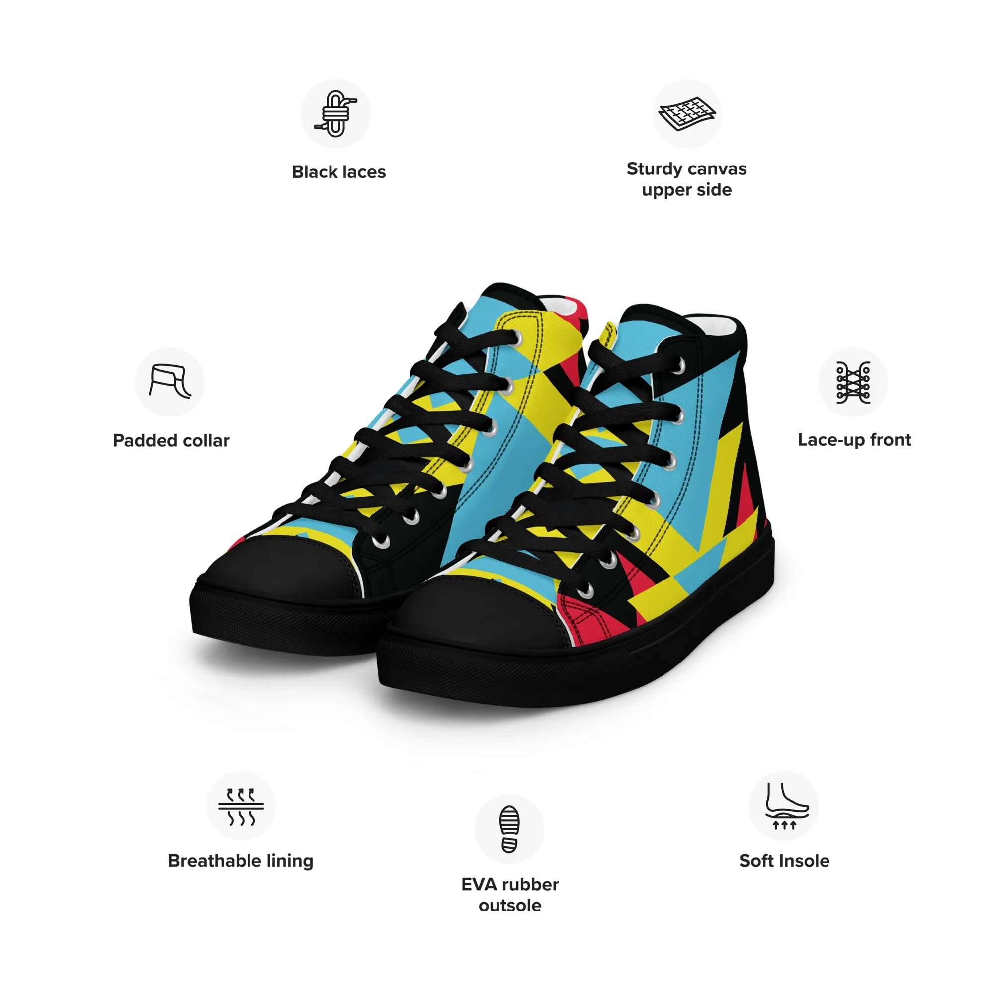 BE BRAVE Women’s High Top Canvas Shoes