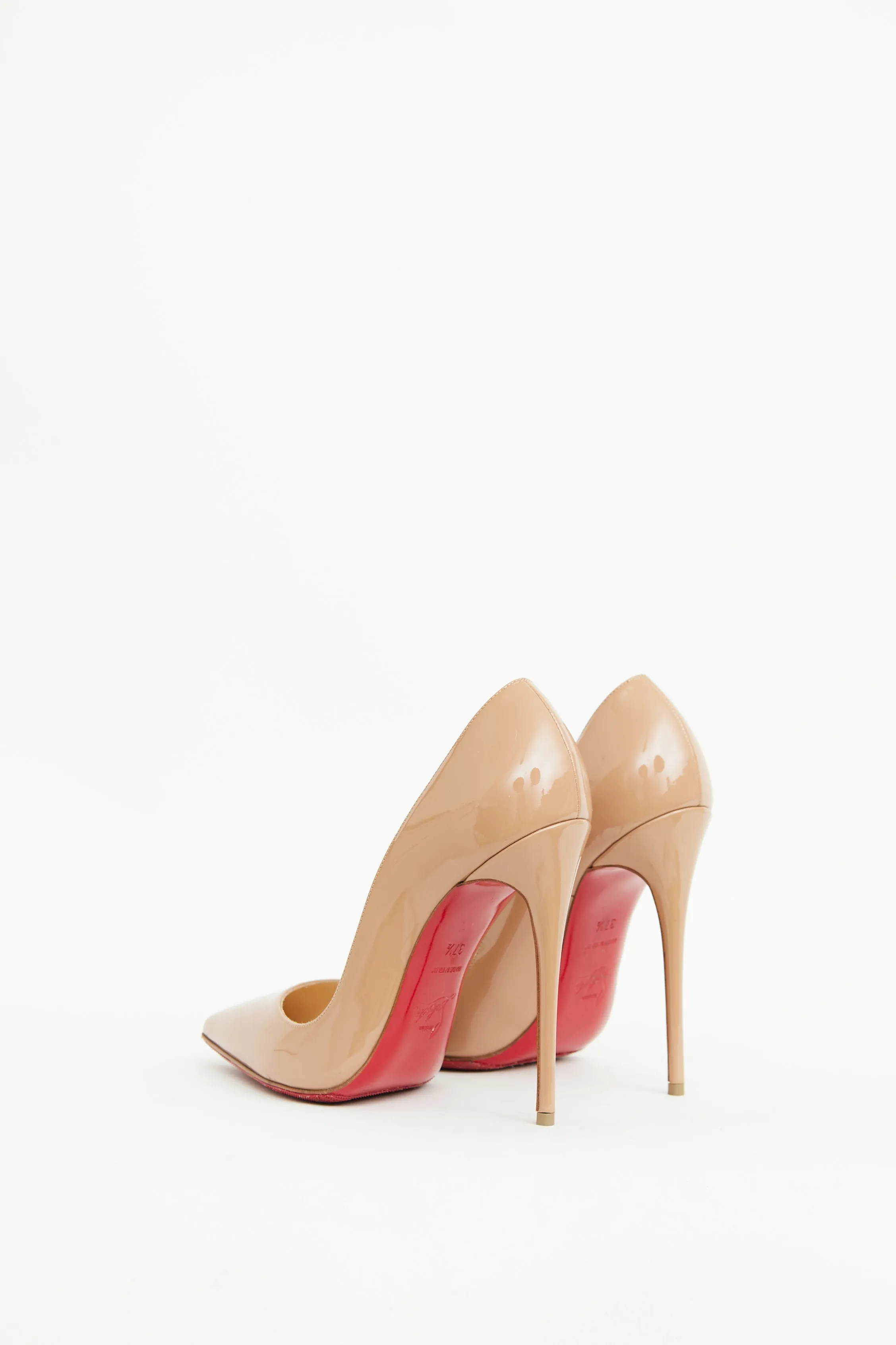 Beige Patent Leather So Kate Pump