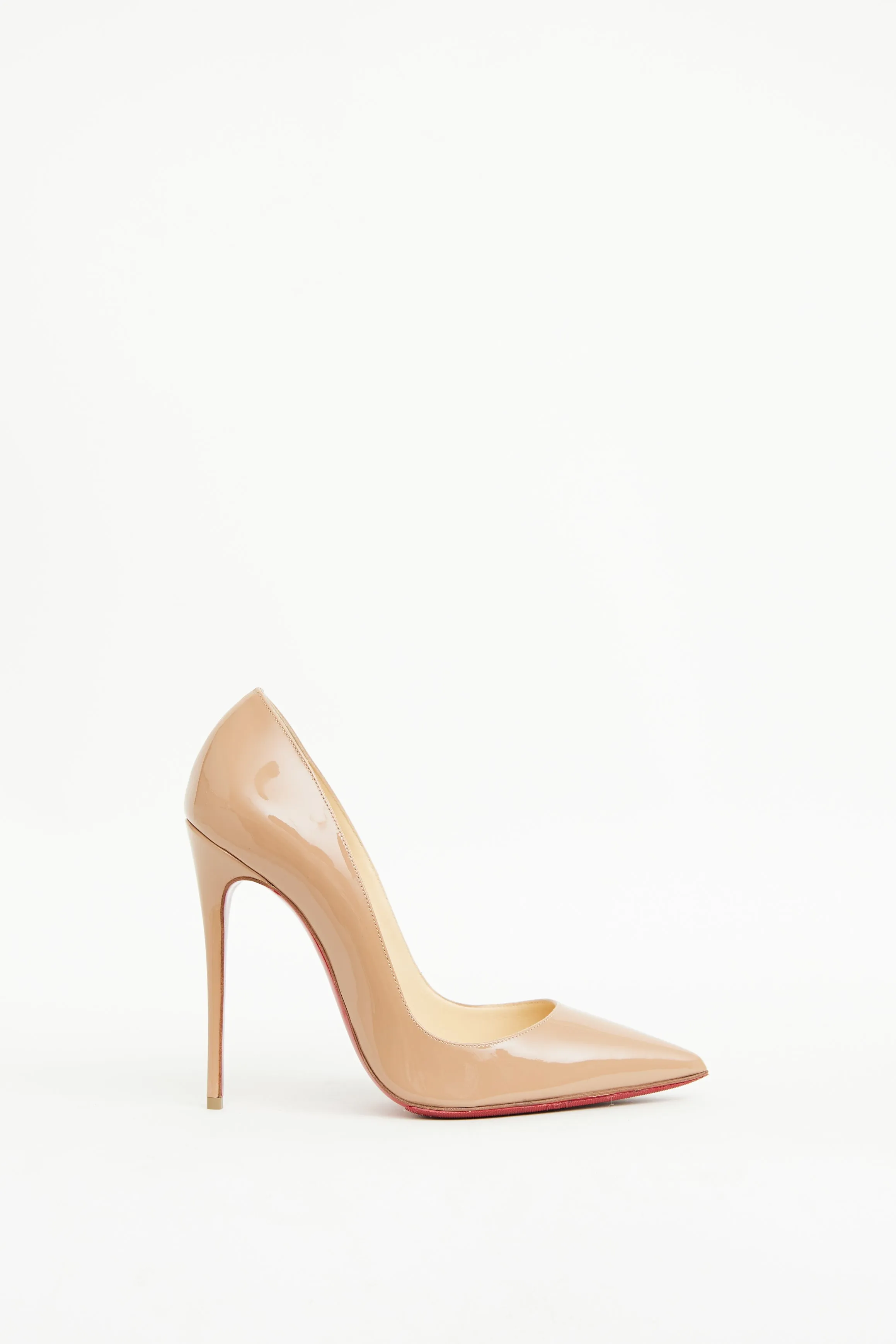 Beige Patent Leather So Kate Pump