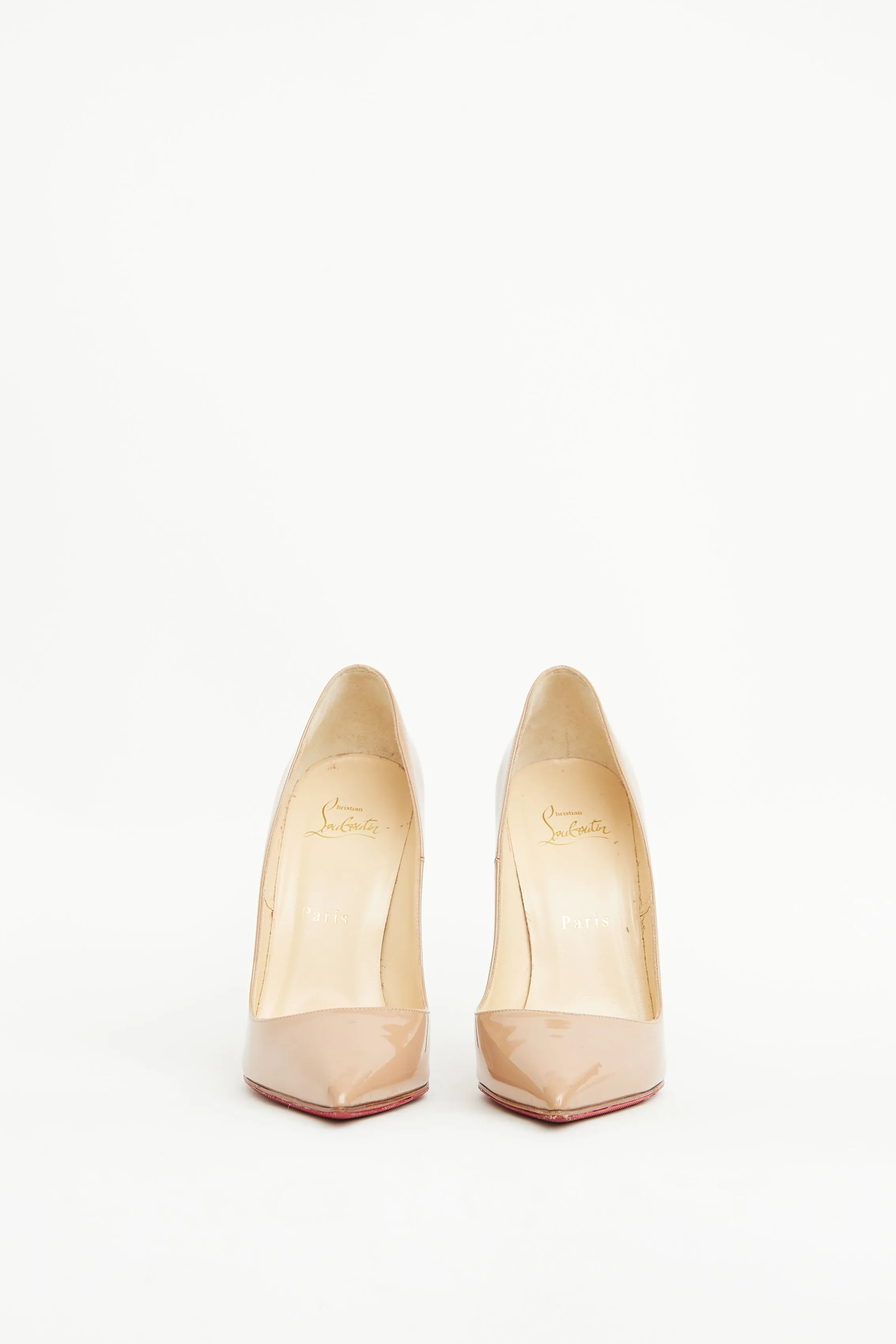 Beige Patent Leather So Kate Pump