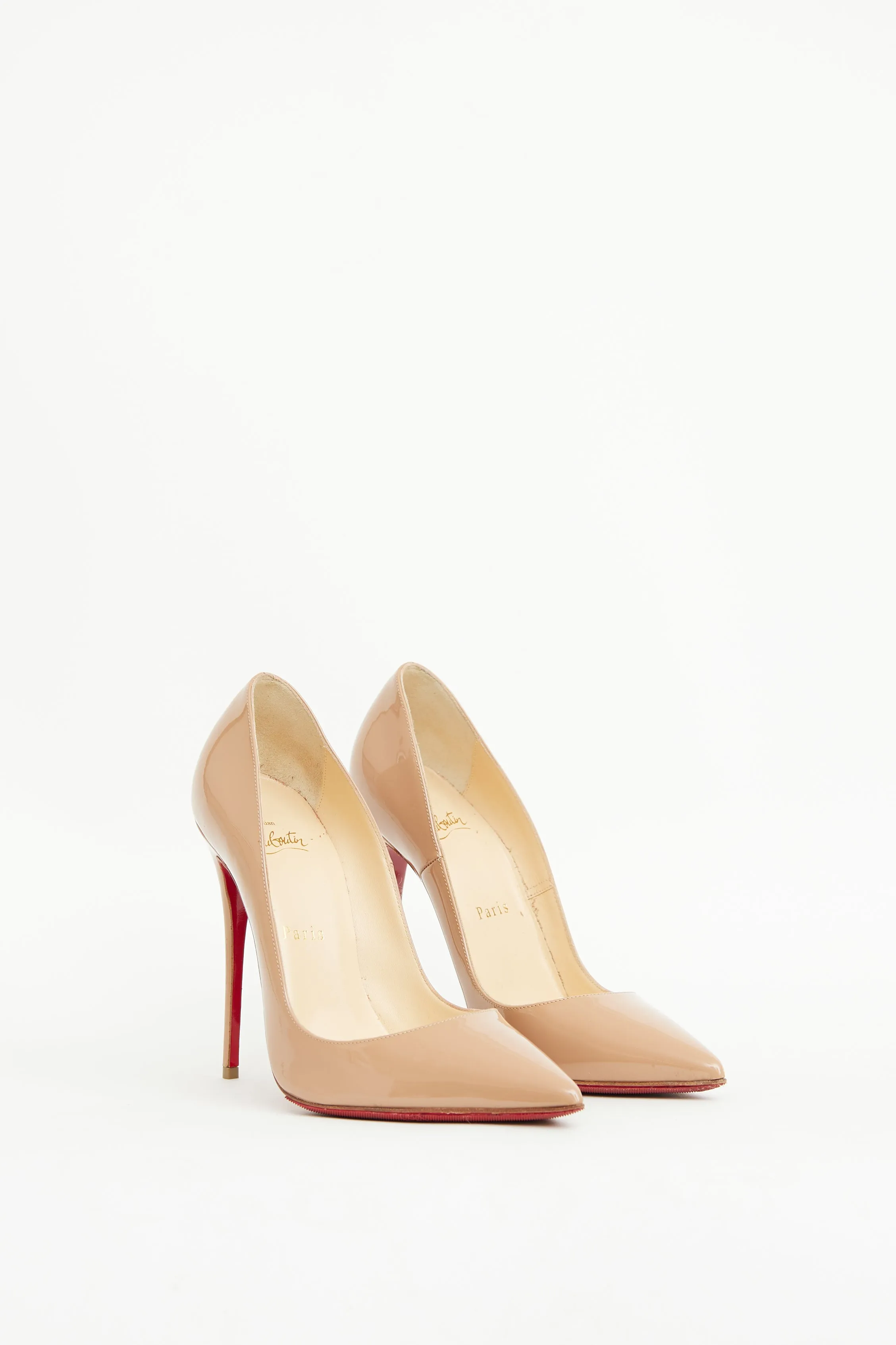 Beige Patent Leather So Kate Pump