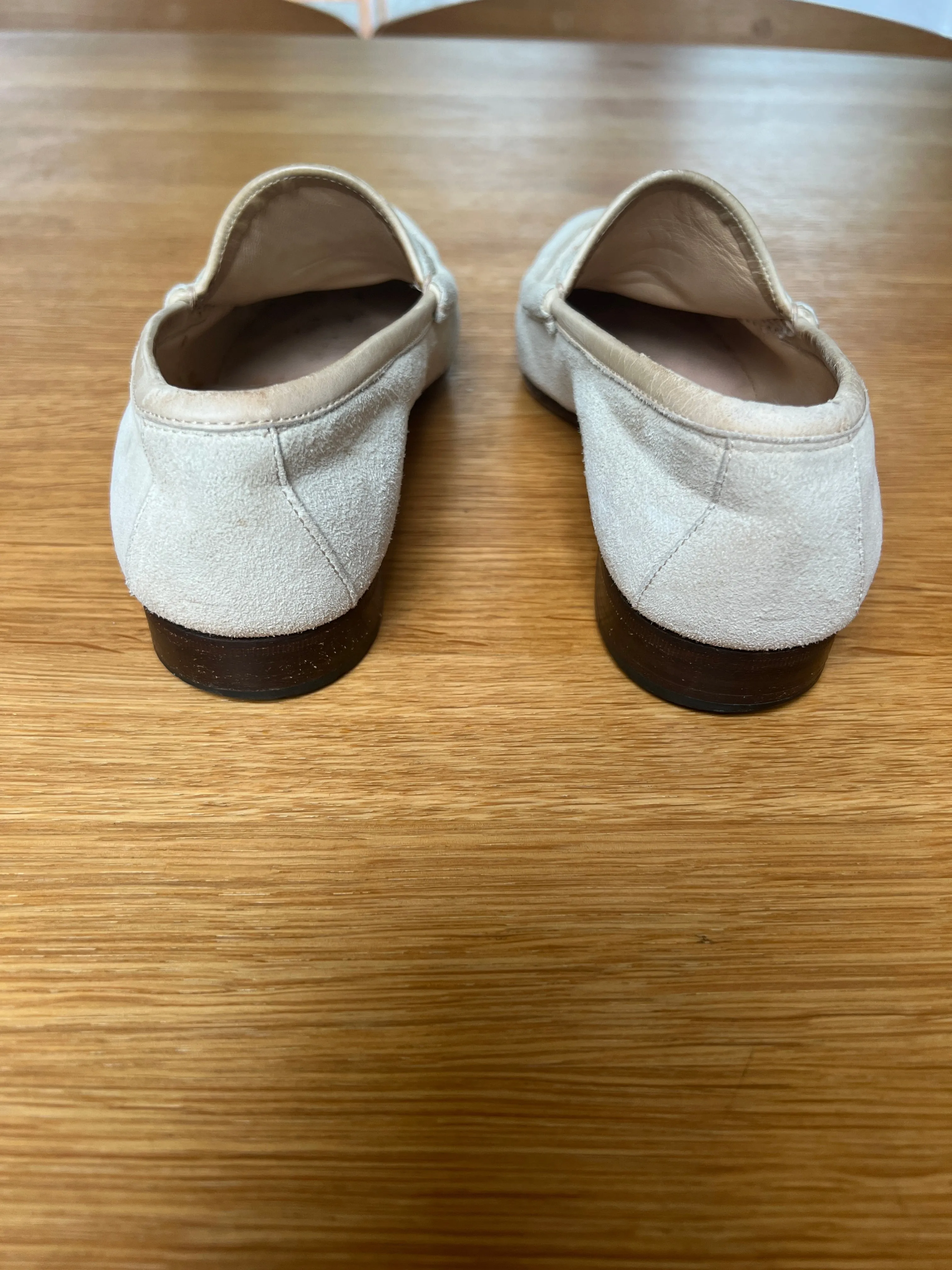 Beige Suede Loafers - 5.5