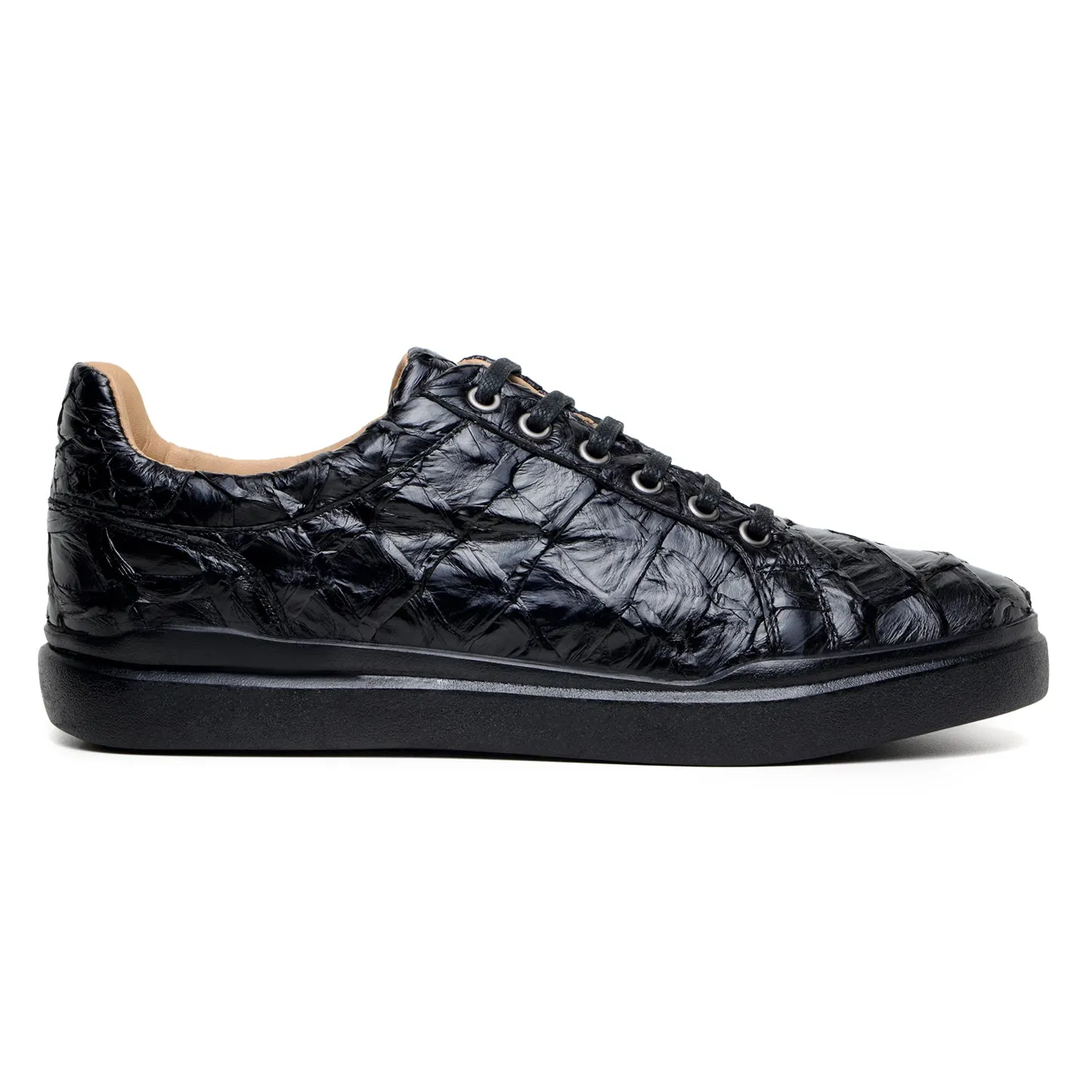 Belvedere Kingstone BR02 Men's Shoes Exotic Pirarucu Lace-Up Casual Sneaker (BV3186)