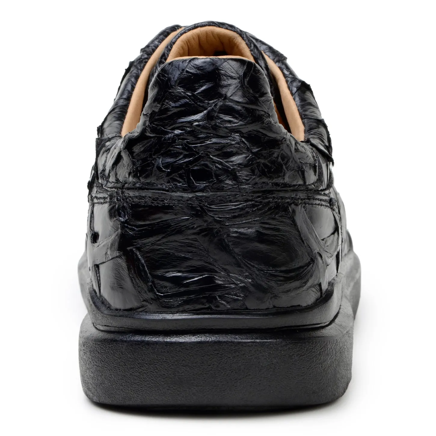 Belvedere Kingstone BR02 Men's Shoes Exotic Pirarucu Lace-Up Casual Sneaker (BV3186)