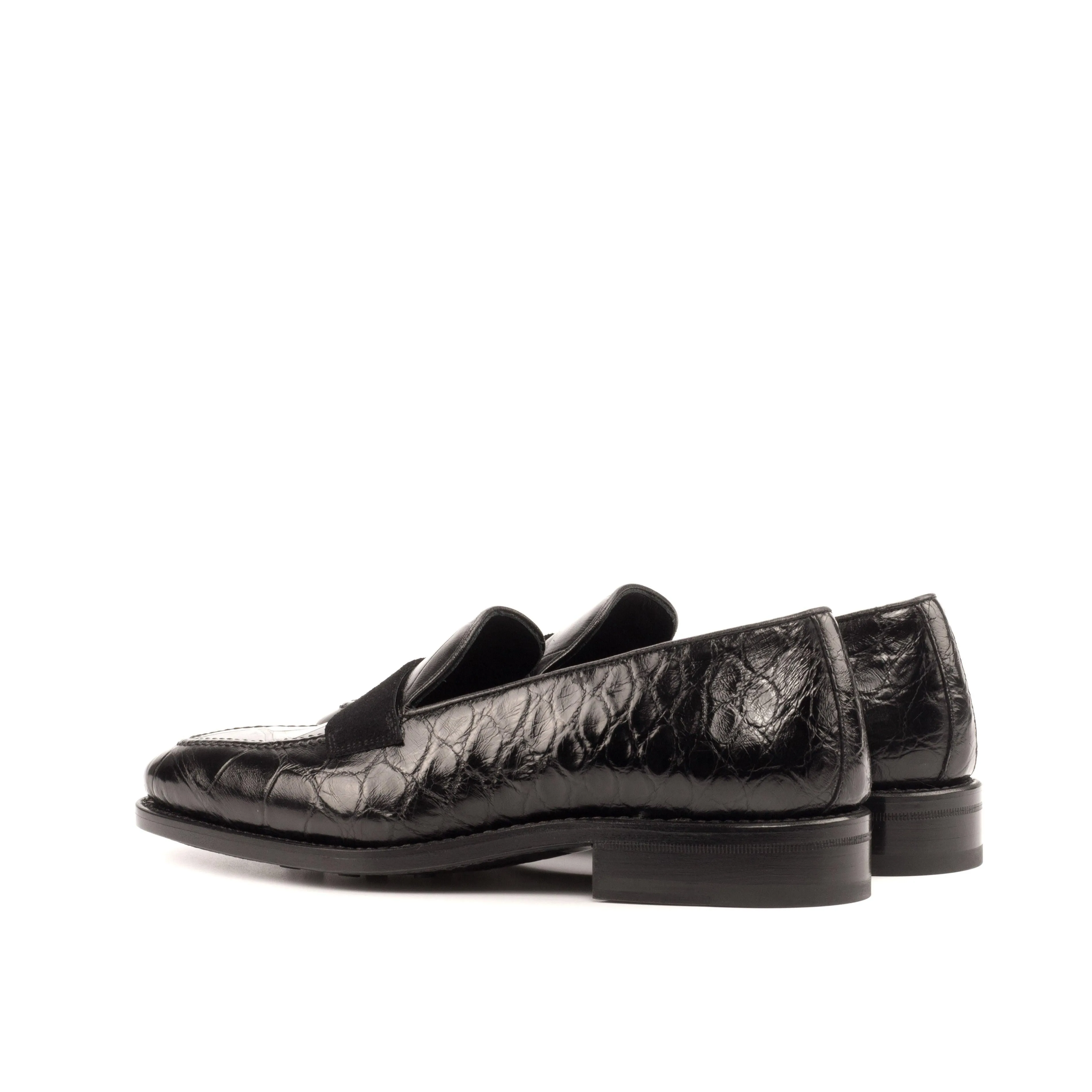 Black Alligator Penny Loafer