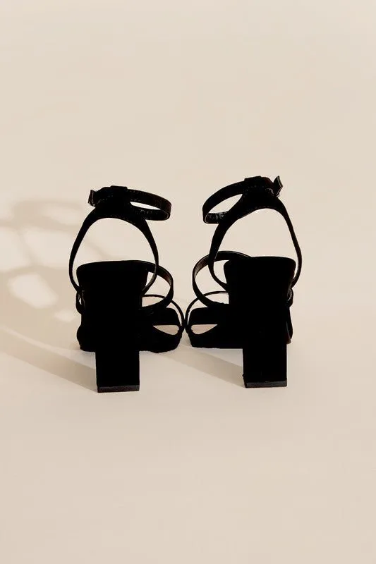 Black Ankle Strap Heels