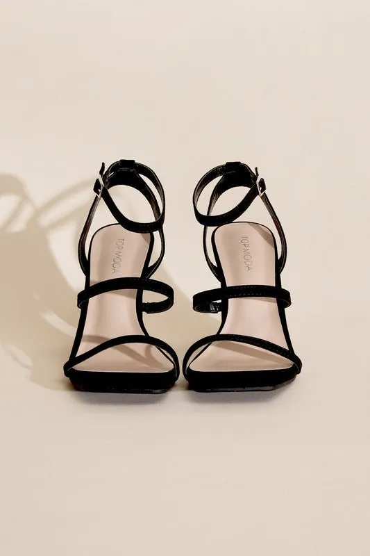 Black Ankle Strap Heels