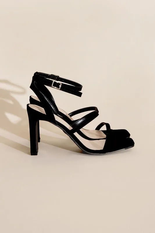 Black Ankle Strap Heels