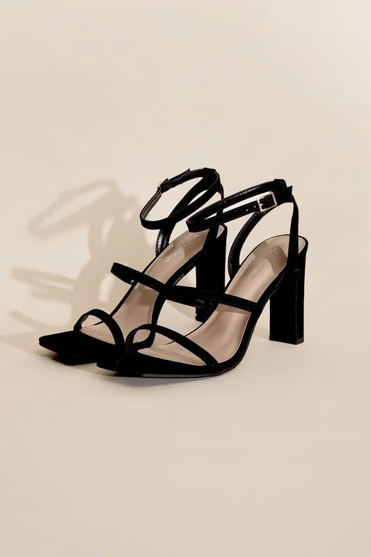 Black Ankle Strap Heels