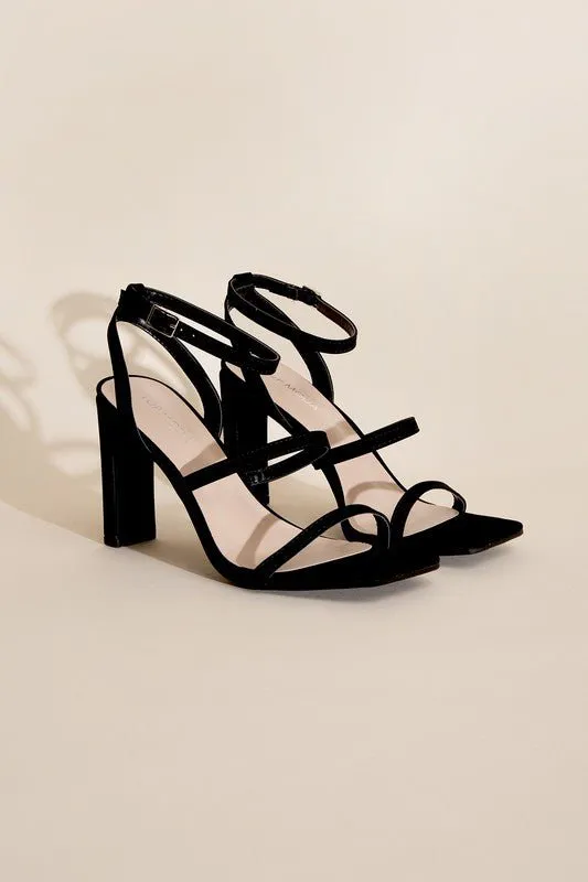 Black Ankle Strap Heels