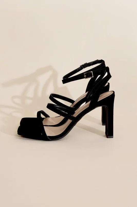 Black Ankle Strap Heels