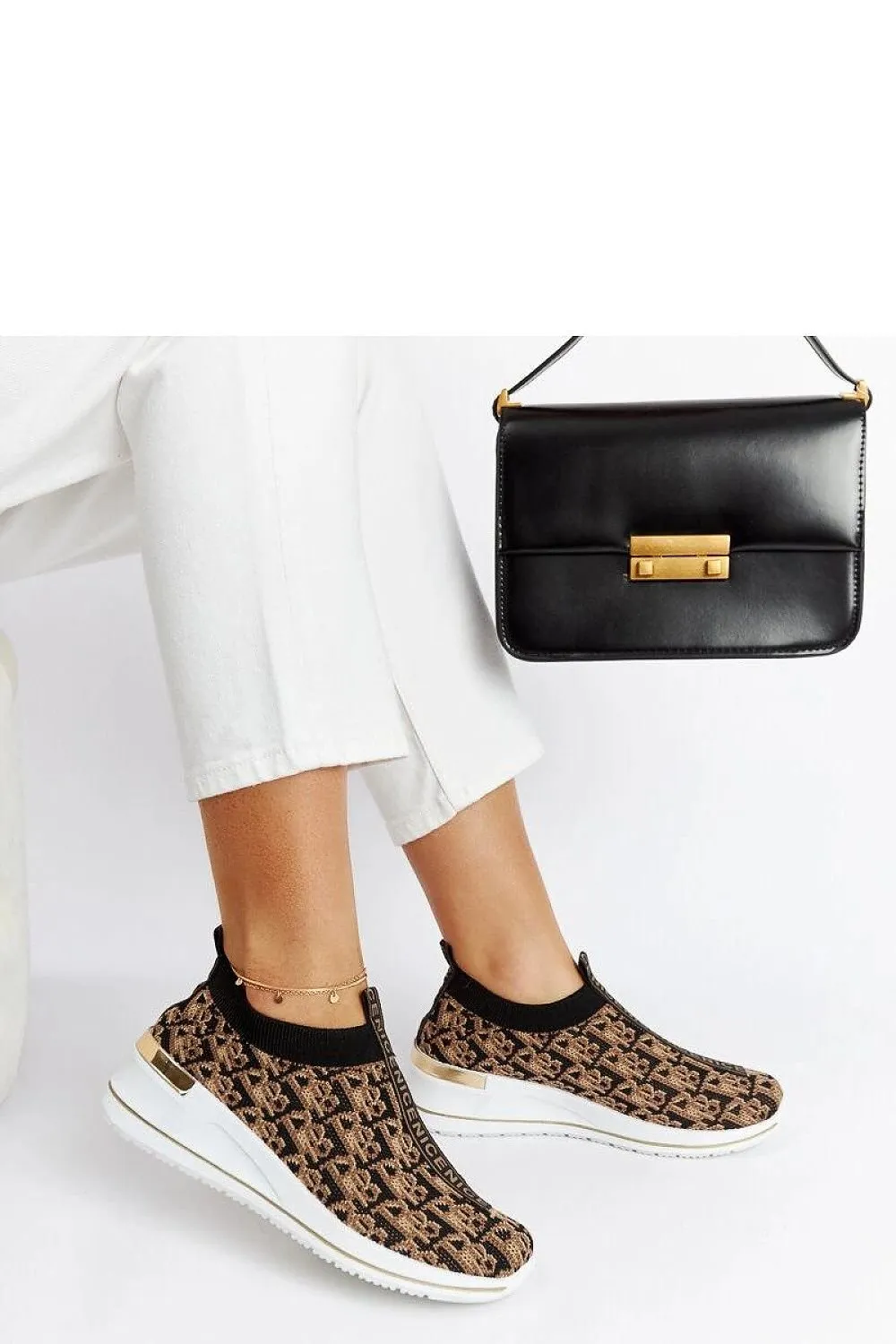 Black-brown Slip On Tartano shoes