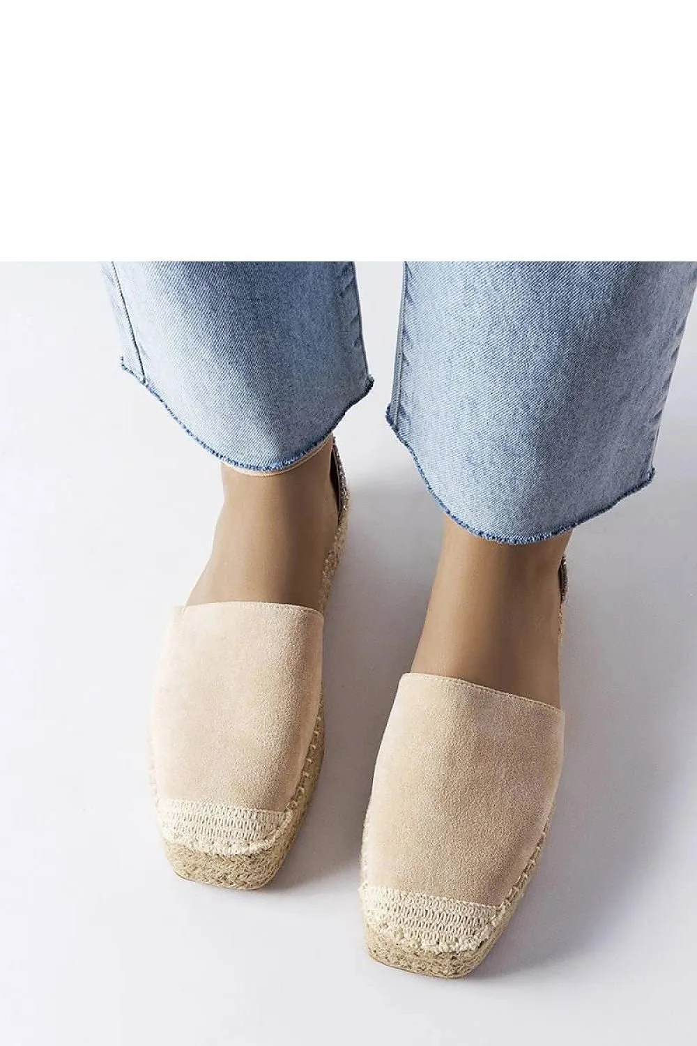 Black espadrilles with a glitter insert