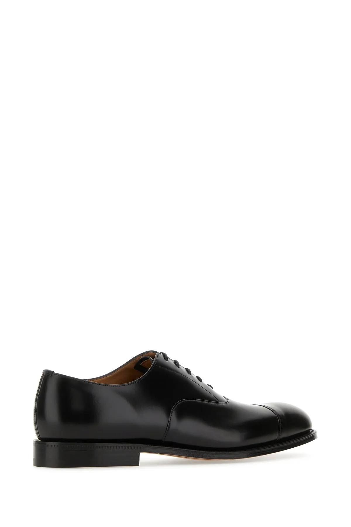Black leather Consul lace-up shoes
