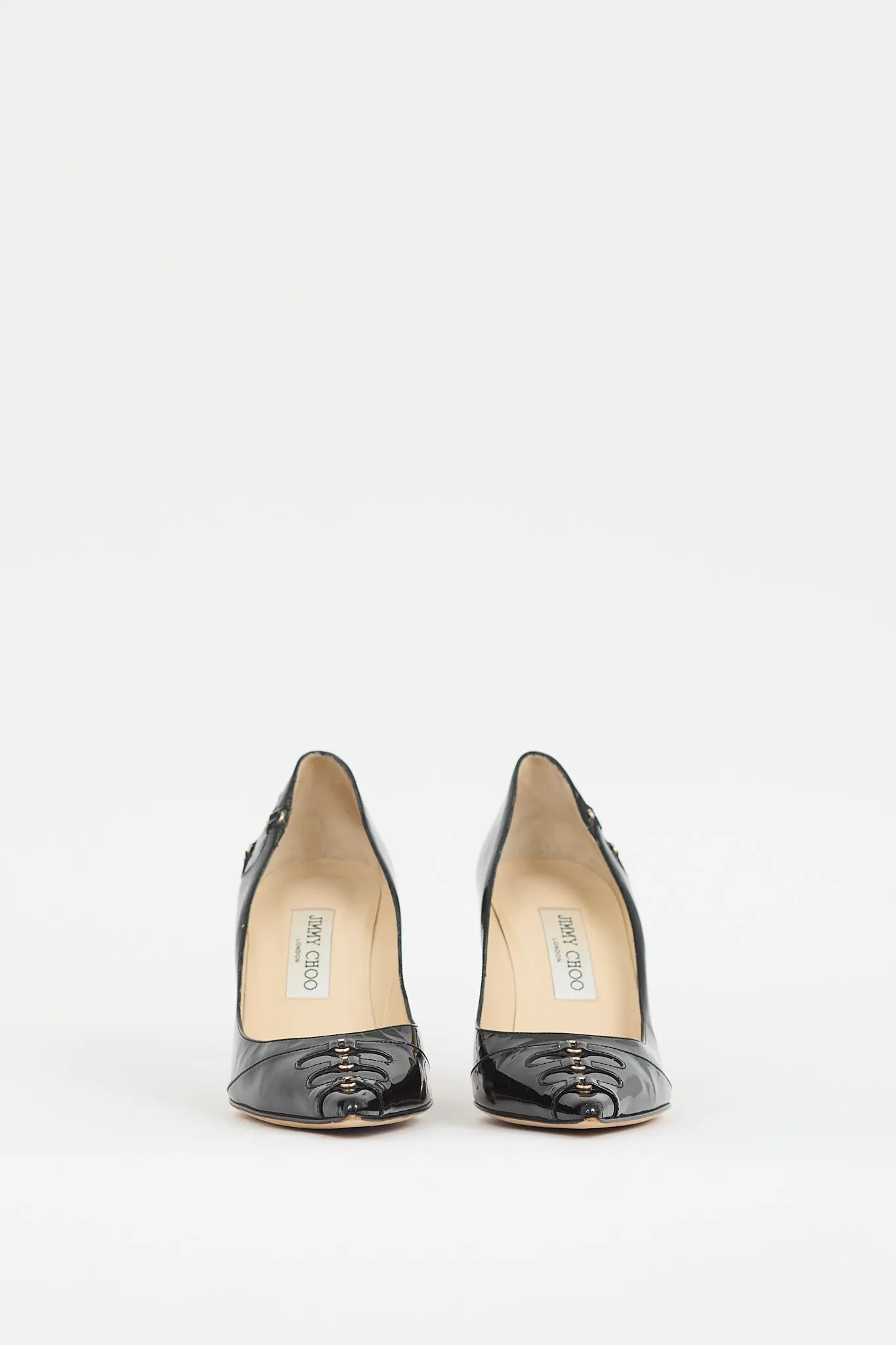 Black Patent Leather & Buckle Pump