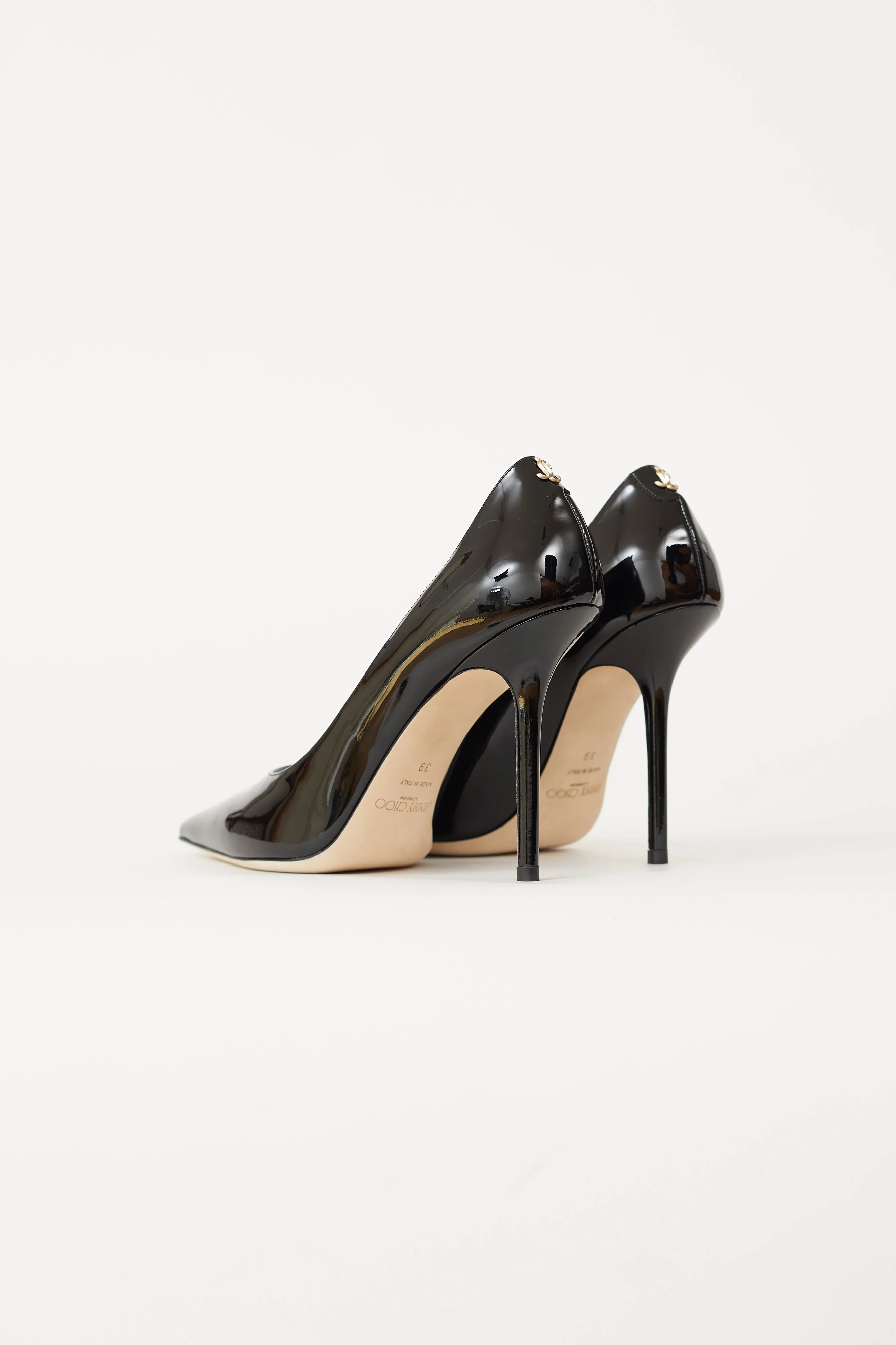 Black Patent Leather Love 100 Pump