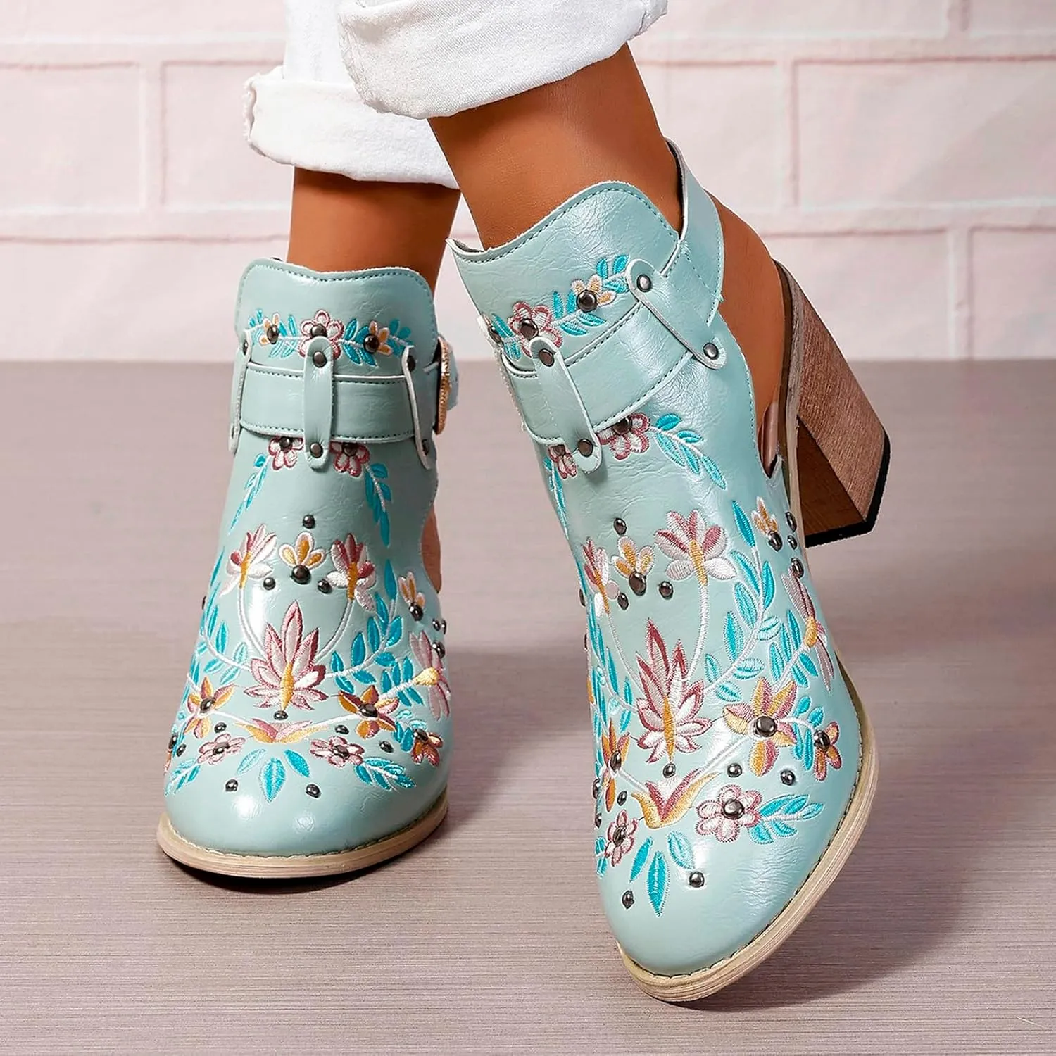 Block Heels Prom Heeled Sandals for Women Heels for Women Open Toe Ankle Strap Stylish Heeled Sandals
