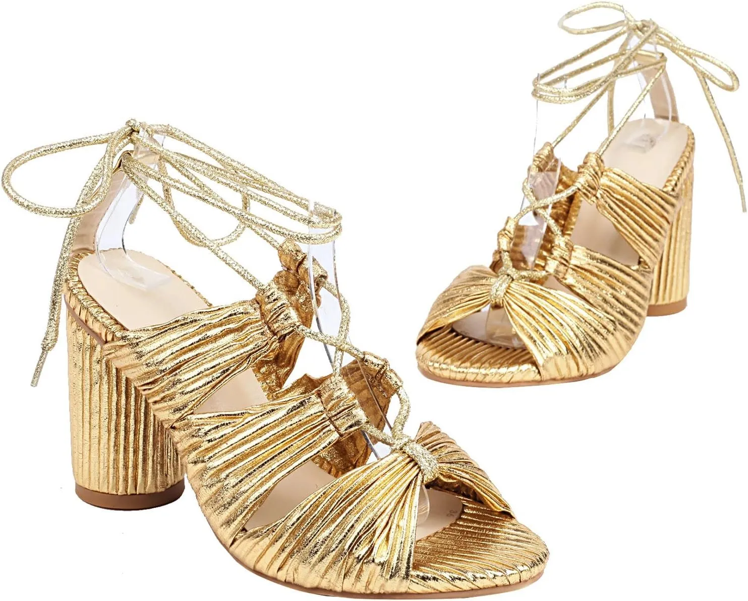 Block Heels Womens Sandals Open Toe Strappy Sandals Chunky Heels for Women Womens Chunk Low Heel Pump Sandal