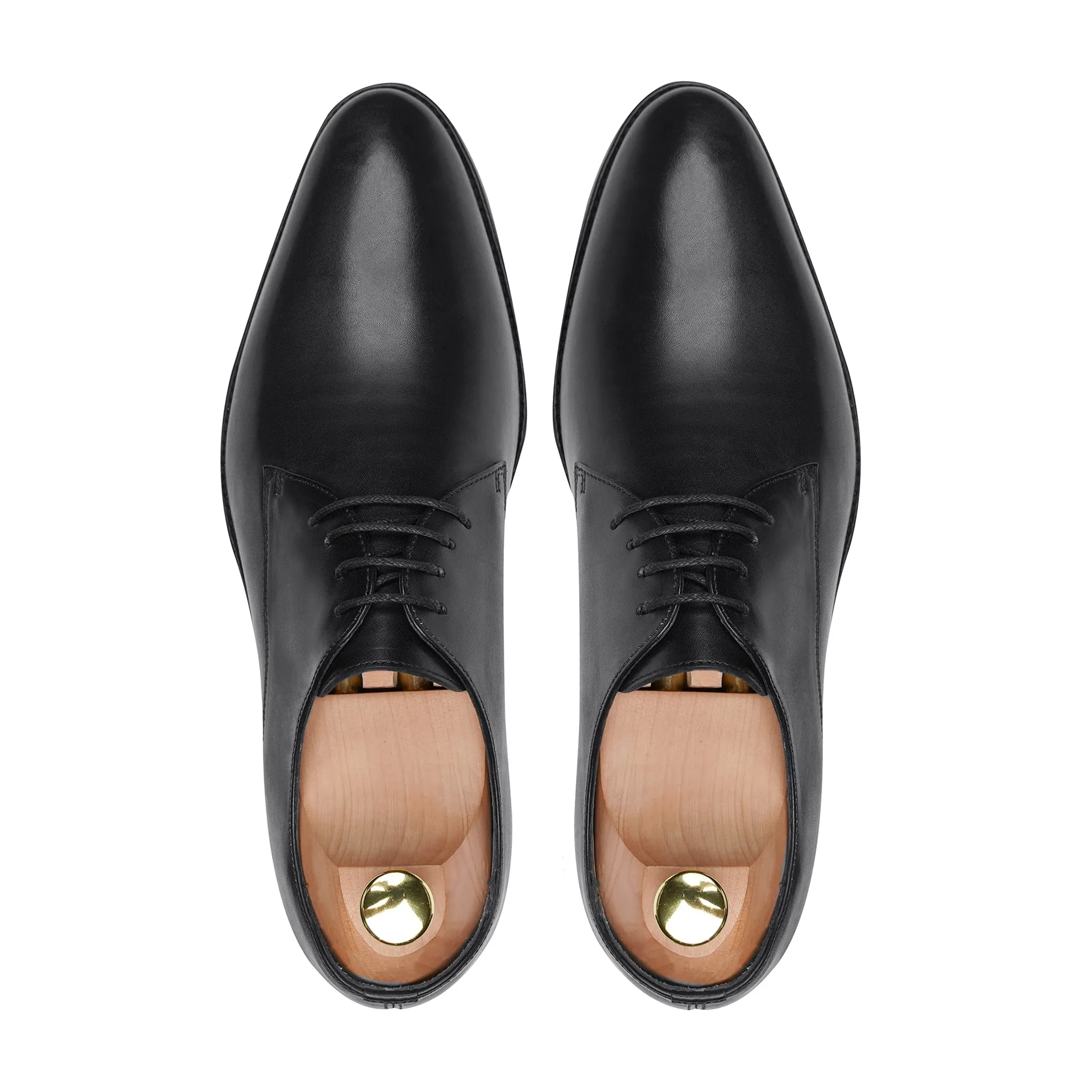 Bloomsbury - Men's Black Calf Leather Derby Shoe