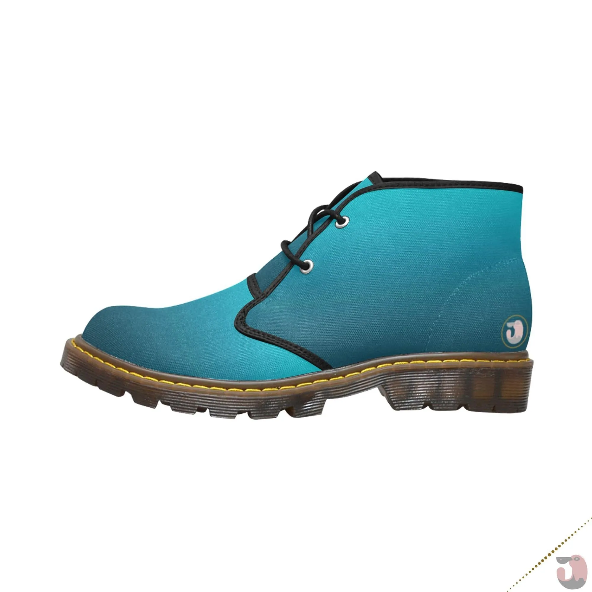 Blue Ombre Chukka Ankle Boots