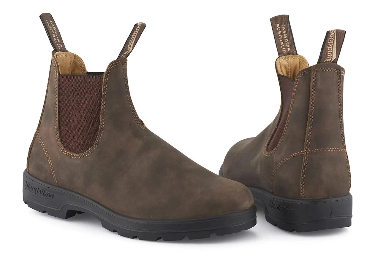 Blundstone Men's 585 Leather Chelsea Boots Rustic Brown