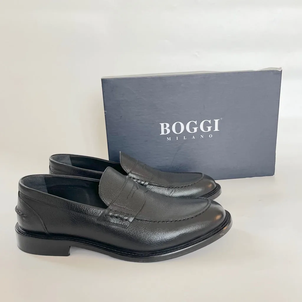 Boggi Black Penny Loafers