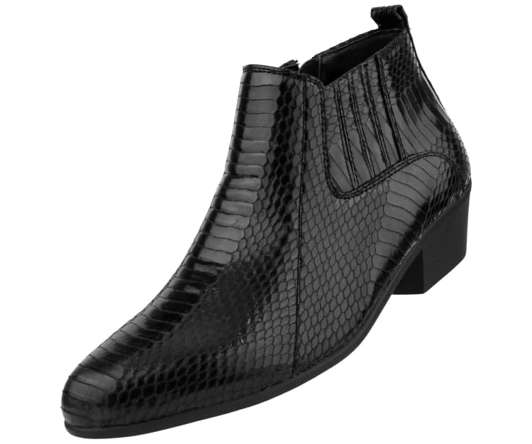 Bolano Adder Men's Exotic Snake Leather Ankle Boot