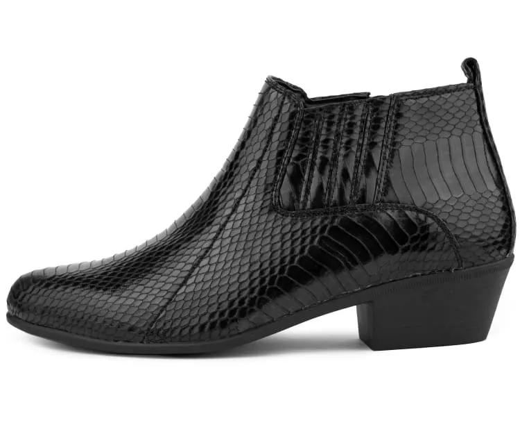 Bolano Adder Men's Exotic Snake Leather Ankle Boot