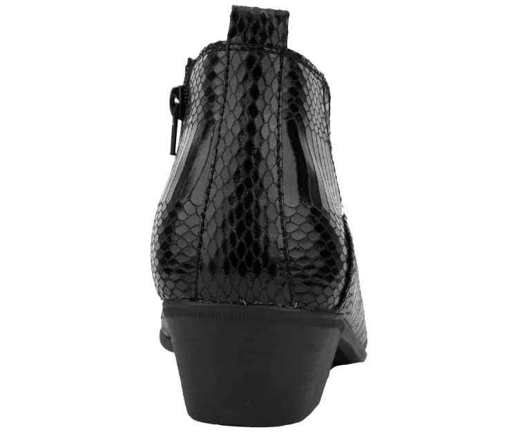 Bolano Adder Men's Exotic Snake Leather Ankle Boot