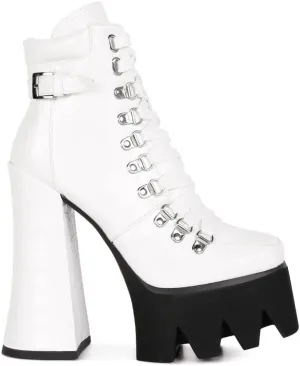 Boogie High Platform Lace Up Boots