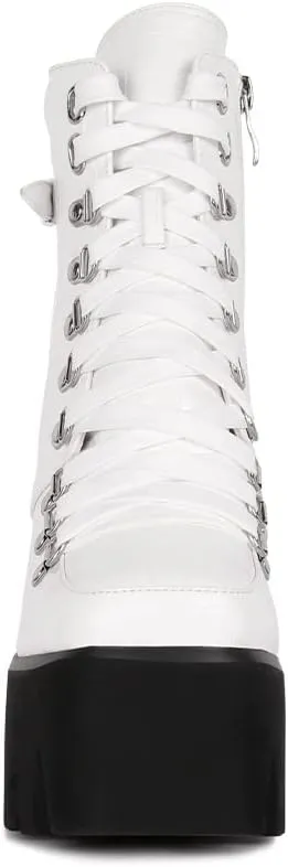 Boogie High Platform Lace Up Boots