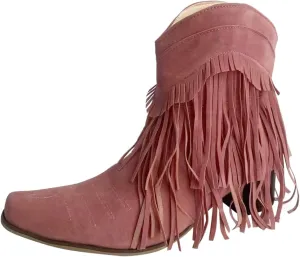 Boots for Women Flat Hollow Ankle Boots Low Chunky Block Stacked Heel Boots Slip On Pointed Toe Western Shoes 52