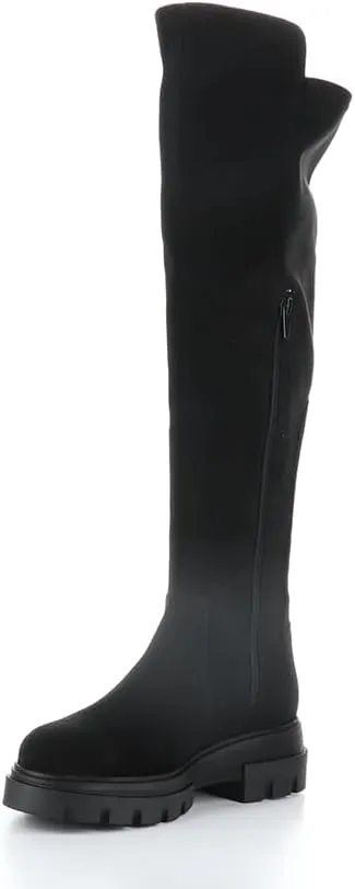 Bos. & Co. SUEDE/SUEDE STRETCH SIDE ZIP BOOT - FIFTH