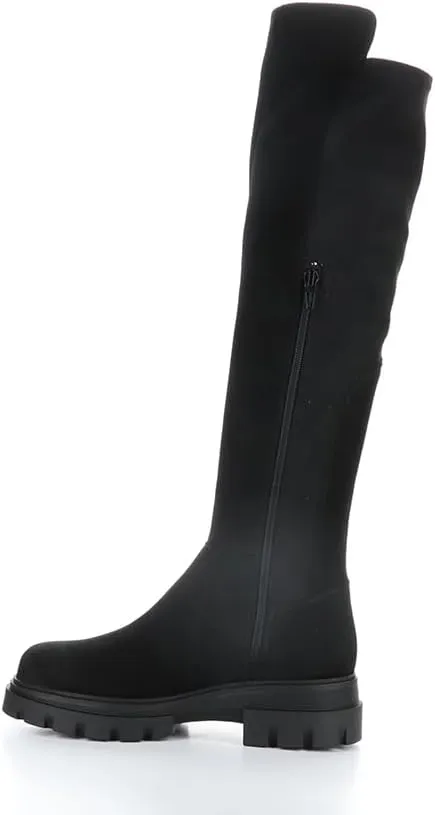 Bos. & Co. SUEDE/SUEDE STRETCH SIDE ZIP BOOT - FIFTH