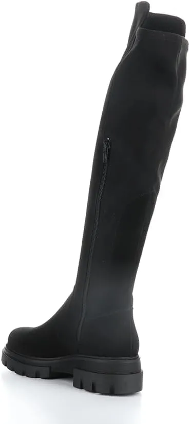 Bos. & Co. SUEDE/SUEDE STRETCH SIDE ZIP BOOT - FIFTH