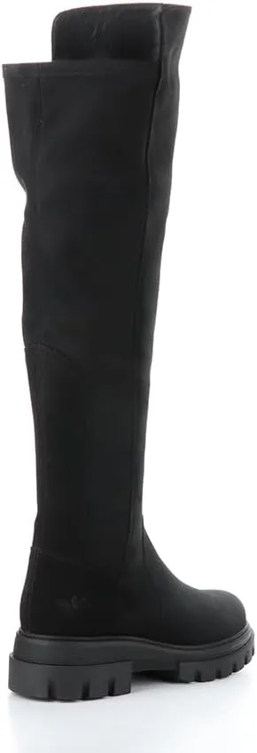 Bos. & Co. SUEDE/SUEDE STRETCH SIDE ZIP BOOT - FIFTH