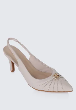 Bovis Comfy Heels In Almond