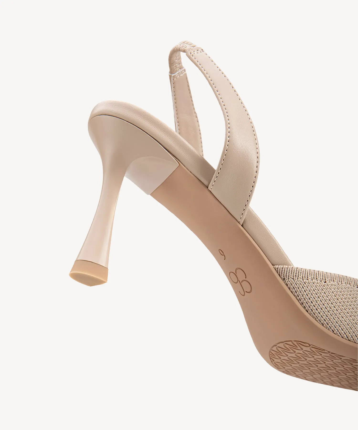 Bowtention Lace Pointed Toe Heeled Slingback