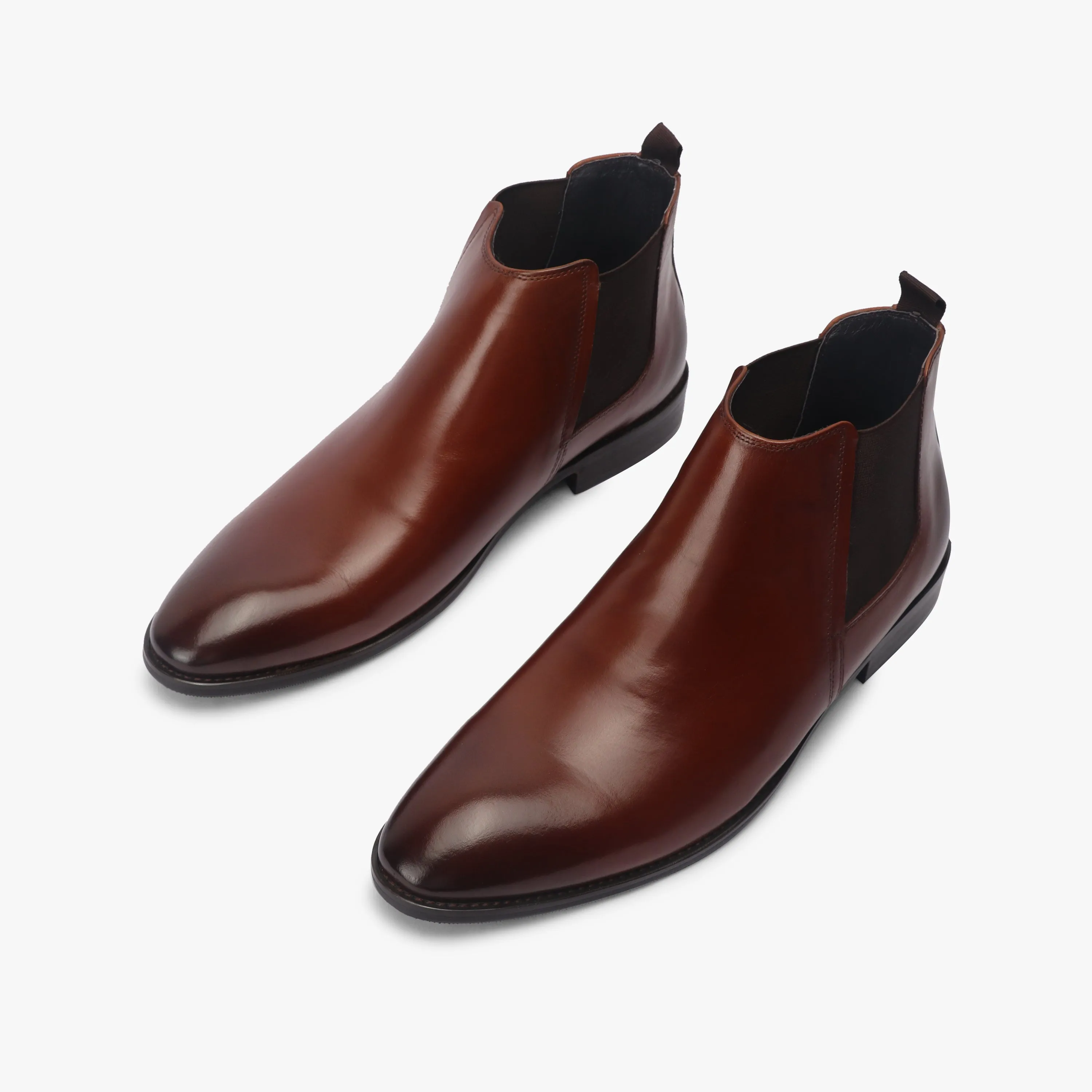 Box Calf Leather Chelsea Boot