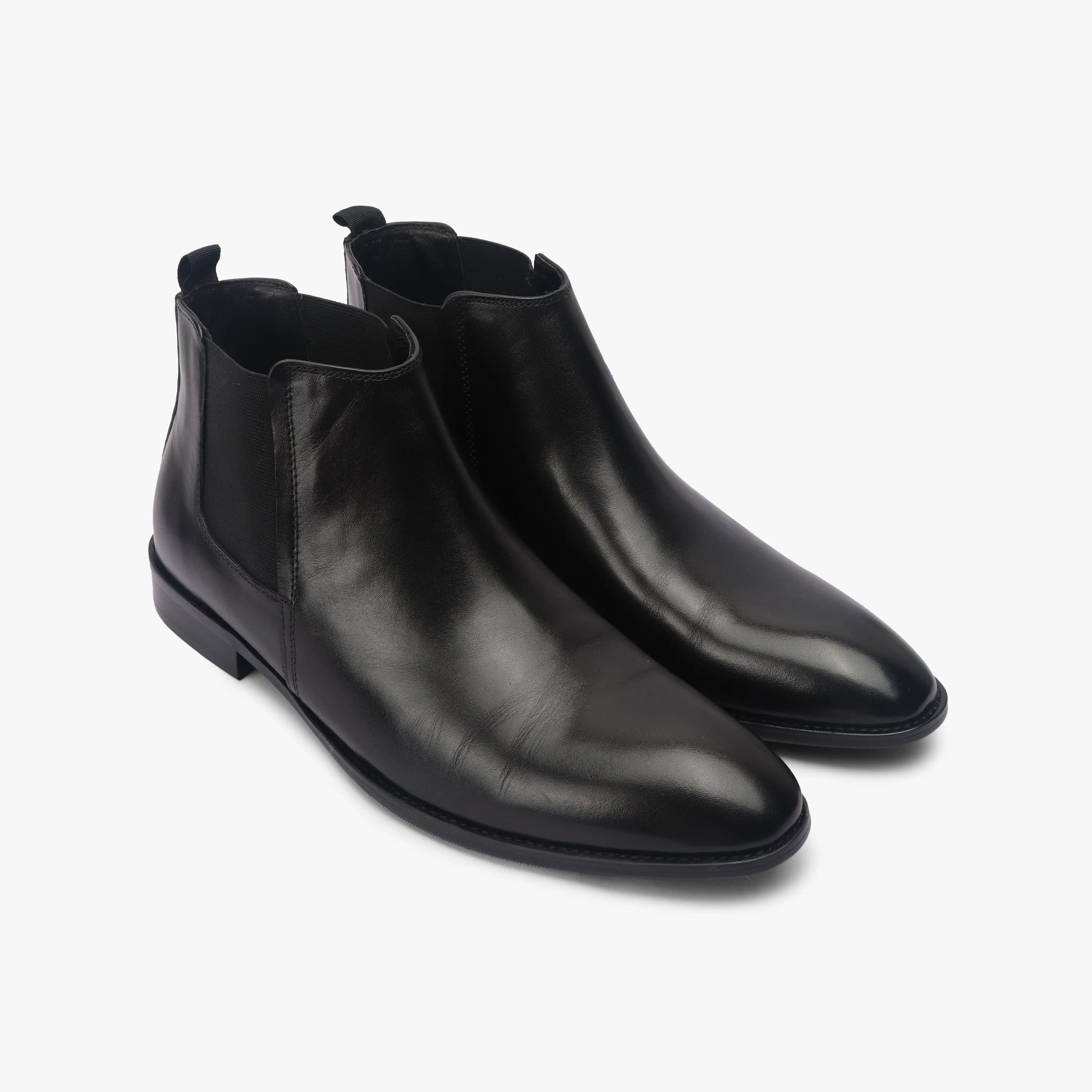 Box Calf Leather Chelsea Boot