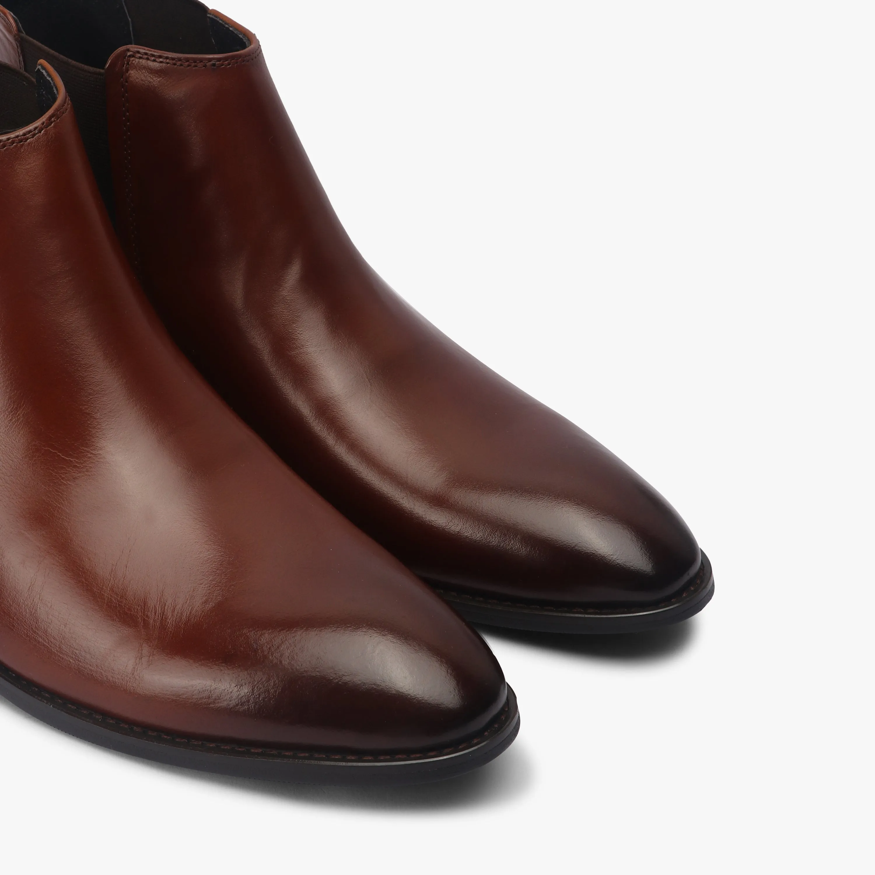 Box Calf Leather Chelsea Boot