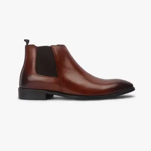 Box Calf Leather Chelsea Boot
