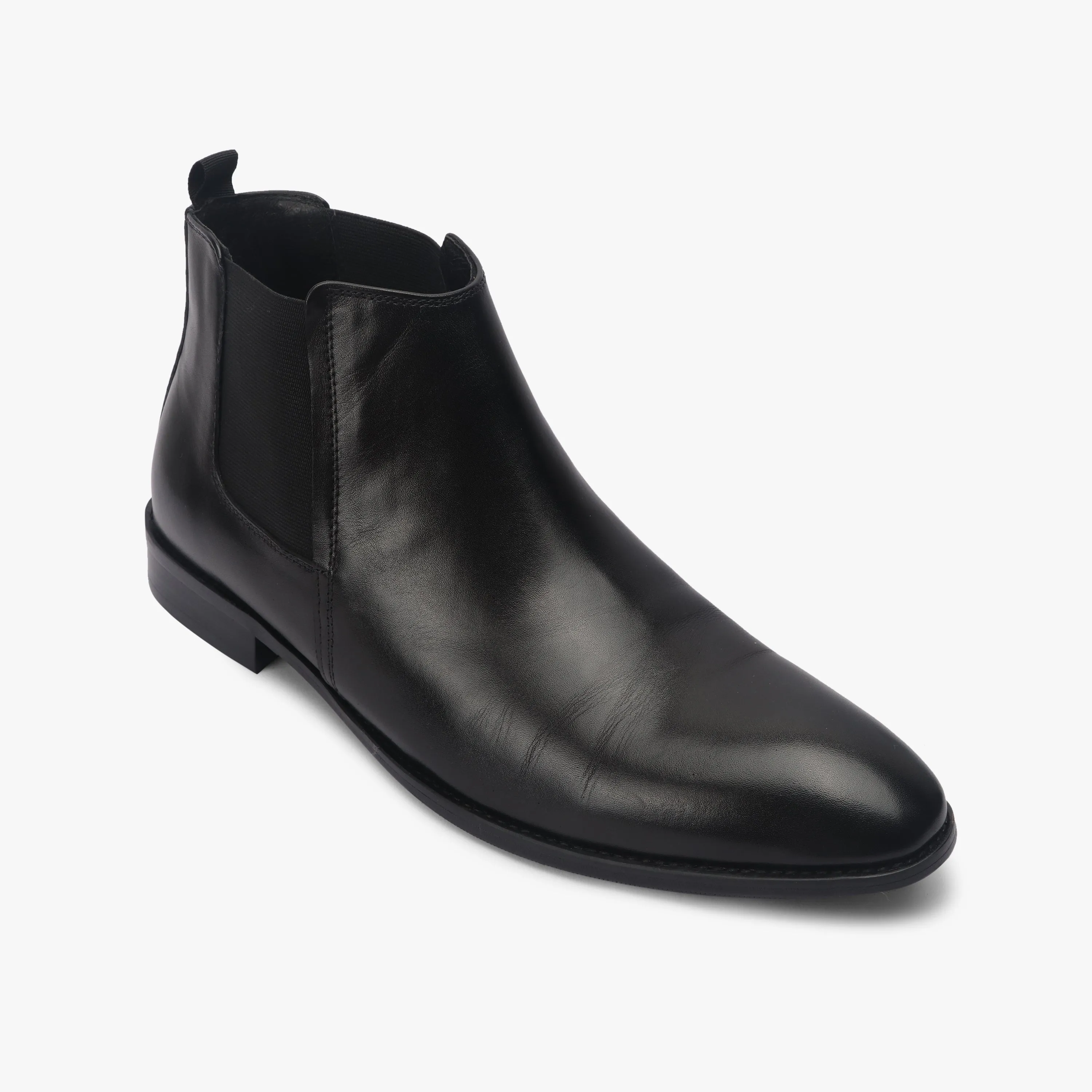 Box Calf Leather Chelsea Boot