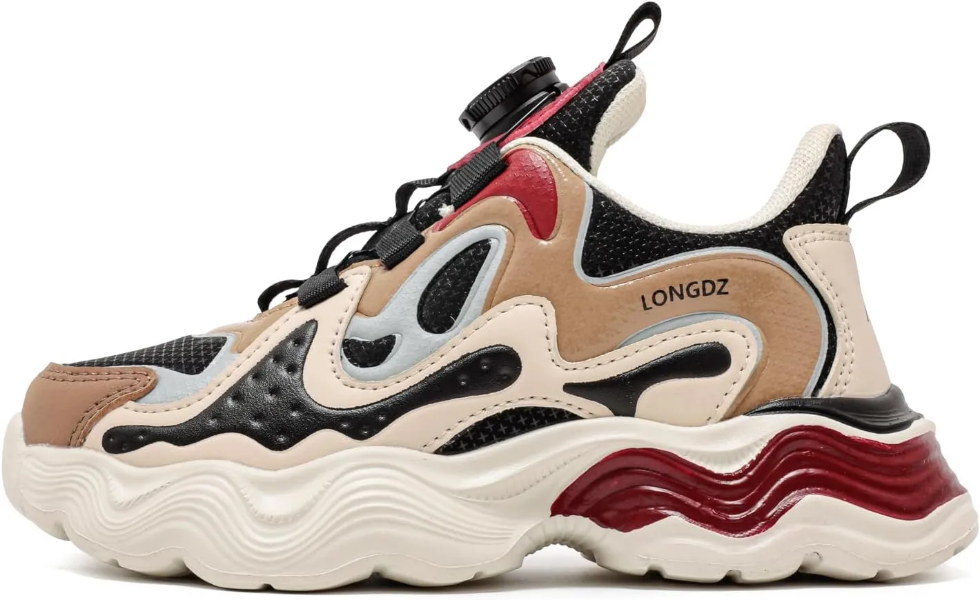 Boys Leather Waterproof Non-Slip Running Sneakers, Girls