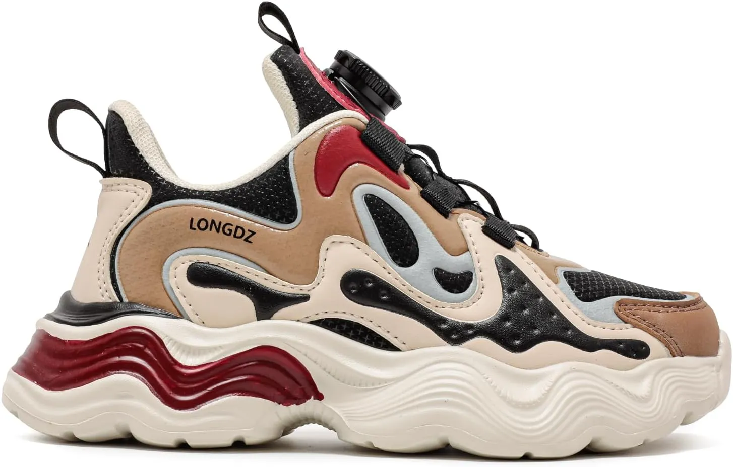 Boys Leather Waterproof Non-Slip Running Sneakers, Girls