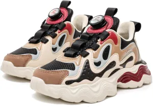 Boys Leather Waterproof Non-Slip Running Sneakers, Girls