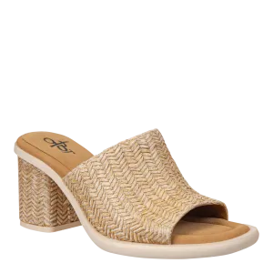 BRAVURA in RAFFIA Heeled Sandals
