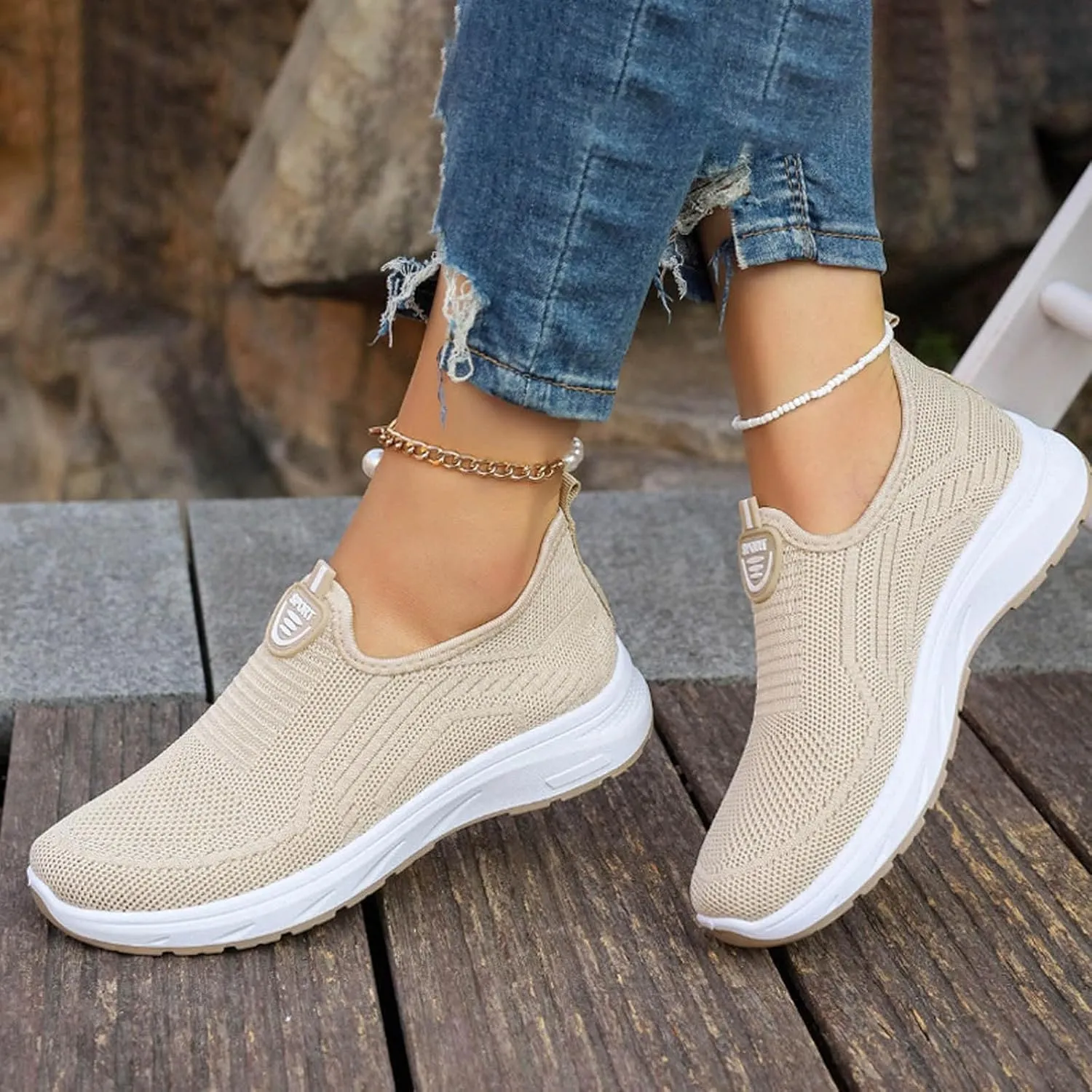 Breathable Fashion Sneakers for Women Breathable Zero Drop Adjustable Barefoot Shoes Lightweight Workout Shoe