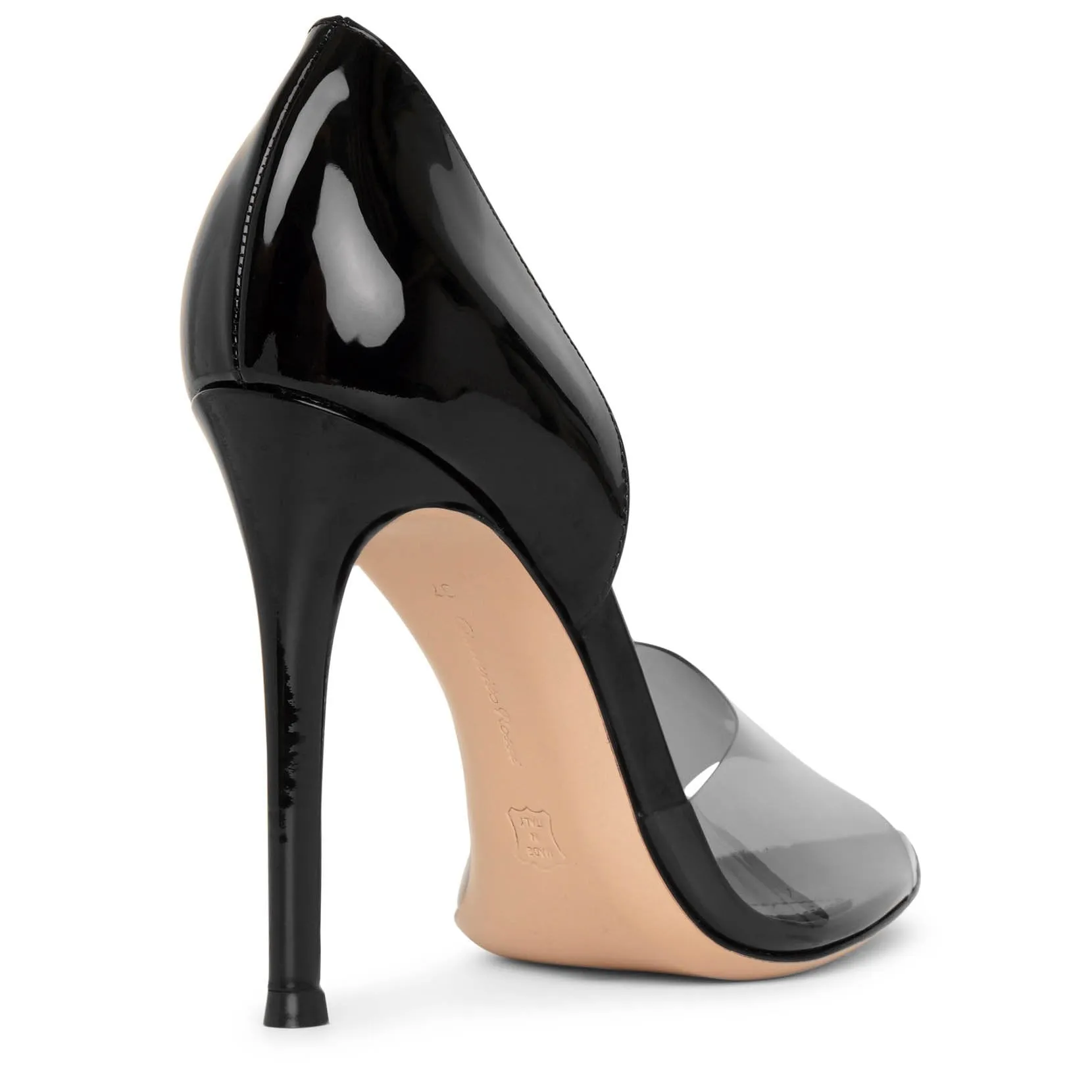 Bree 105 patent black and pvc pumps
