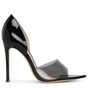 Bree 105 patent black and pvc pumps